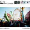 RETO PANO Caméra film 35 mm, objectif 22 mm, panorama, commutation facile, mode cinématographique, cache-objectif, flash intégré