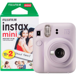 Fujifilm Instax Mini 12 Appareil Photo instantané avec Pack de 20 pellicules Lilas