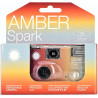 Amber Spark Caméra à Film jetable 35 mm 27exp, Film négatif Couleur, sans Mise au Point, Facile à Utiliser, Flash intégré (Film 