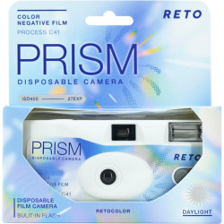Reto Color Prism 400 Appareil photo jetable 35 mm 27EXP, ISO400, film négatif couleur, sans mise au point, facile à utiliser, fl