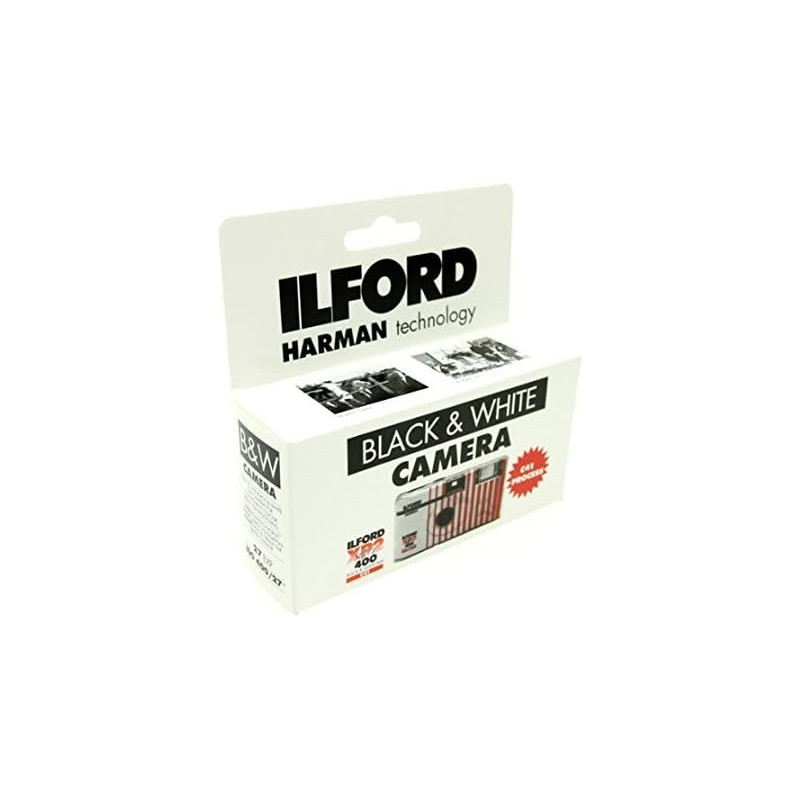 Ilford XP2 SUPER appareil photo jetable avec flash (27 poses) film Noir et blanc Cat1174186, 2-Pack