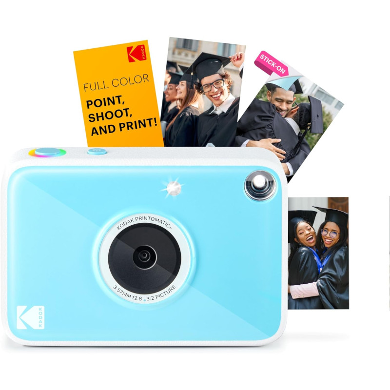 KODAK Printomatic+ Appareil Photo numérique instantané 10 MP, Impressions Couleur sur Papier Photo Zink 2 x 3 (5,1 x 7,5 cm) à D