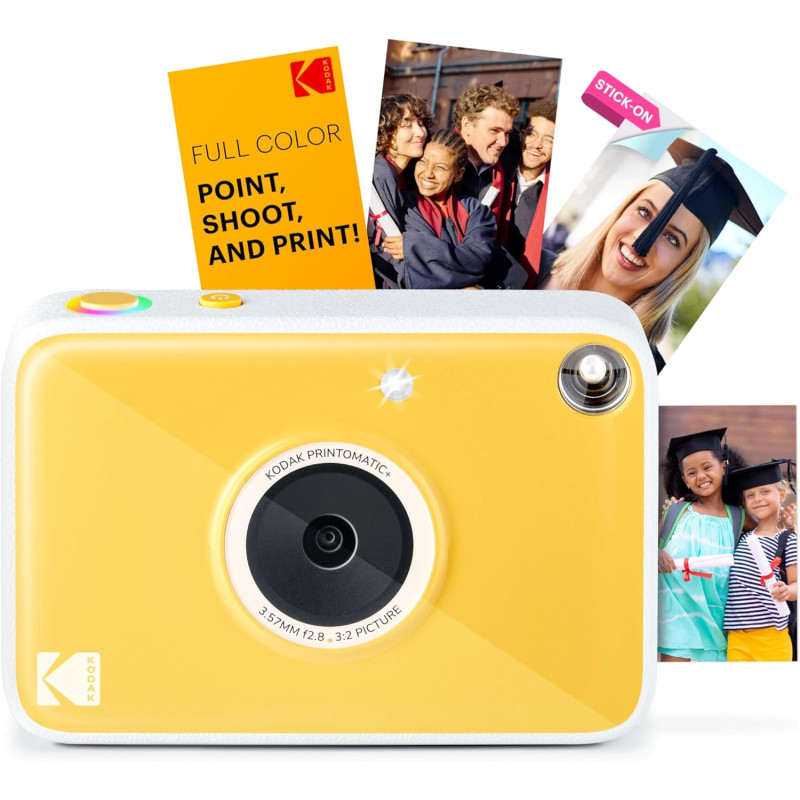 Kodak Printomatic+ Appareil Photo numérique instantané 10 MP, Impressions Couleur sur Papier Photo Zink 2 x 3 (5,1 x 7,5 cm) à D