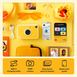 Kodak Printomatic+ Appareil Photo numérique instantané 10 MP, Impressions Couleur sur Papier Photo Zink 2 x 3 (5,1 x 7,5 cm) à D