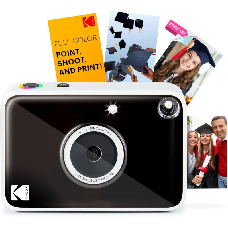 Kodak Printomatic+ Appareil Photo numérique instantané 10 MP, Impressions Couleur sur Papier Photo Zink 2 x 3 (5,1 x 7,5 cm) à D