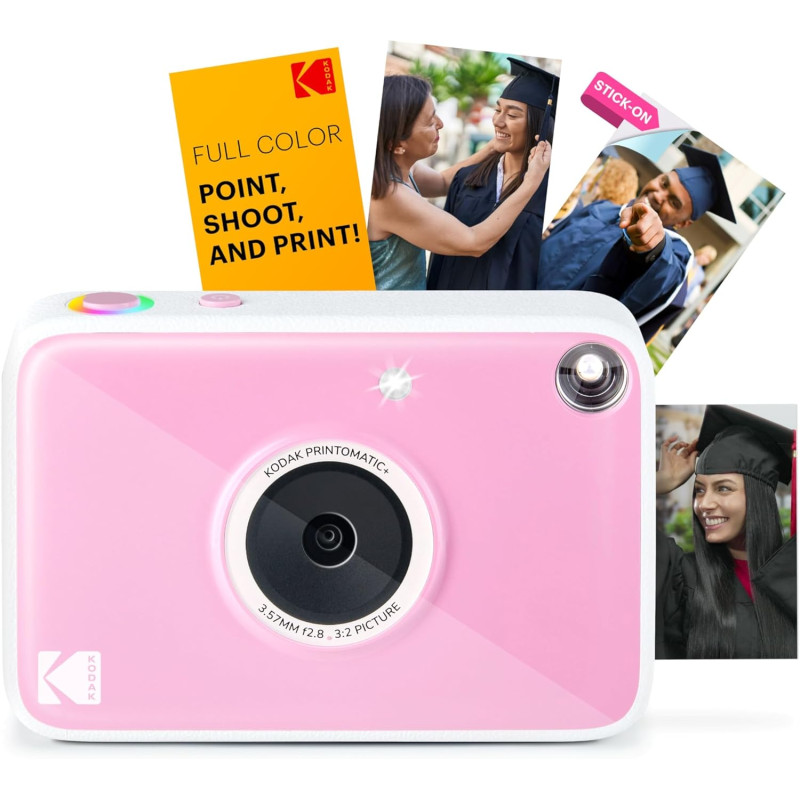 Kodak Printomatic+ Appareil Photo numérique instantané 10 MP, Impressions Couleur sur Papier Photo Zink 2 x 3 (5,1 x 7,5 cm) à D