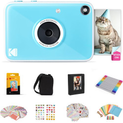 Kodak Printomatic+ Appareil Photo numérique instantané 10 MP, Zink 2x3 (5,1 x 7,5 cm), LED RVB, Coffret Cadeau: Étui, Pack de 20