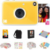 Kodak Printomatic+ Appareil Photo numérique instantané 10 MP, Zink 2x3 (5,1 x 7,5 cm), LED RVB, Coffret Cadeau: Étui, Pack de 20
