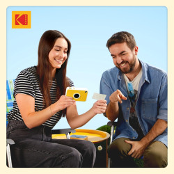 Kodak Printomatic+ Appareil Photo numérique instantané 10 MP, Zink 2x3 (5,1 x 7,5 cm), LED RVB, Coffret Cadeau: Étui, Pack de 20