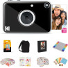 Kodak Printomatic+ Appareil Photo numérique instantané 10 MP, Zink 2x3 (5,1 x 7,5 cm), LED RVB, Coffret Cadeau: Étui, Pack de 20