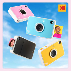 Kodak Printomatic+ Appareil Photo numérique instantané 10 MP, Zink 2x3 (5,1 x 7,5 cm), LED RVB, Coffret Cadeau: Étui, Pack de 20