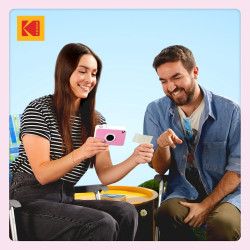 Kodak Printomatic+ Appareil Photo numérique instantané 10 MP, Zink 2x3 (5,1 x 7,5 cm), LED RVB, Coffret Cadeau: Étui, Pack de 20