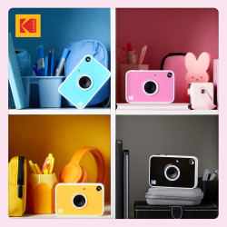 Kodak Printomatic+ Appareil Photo numérique instantané 10 MP, Zink 2x3 (5,1 x 7,5 cm), LED RVB, Coffret Cadeau: Étui, Pack de 20