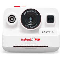Easypix InstantFUN Appareil Photo instantané, Plaisir créatif pour Adultes et Enfants, Impression Thermique en Noir et Blanc, Pa