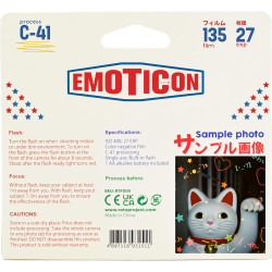 Reto Color Emoticon 400 Appareil Photo jetable 35 mm 27EXP, Film négatif Couleur, sans Mise au Point, Facile à Utiliser, Flash i