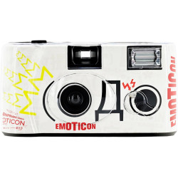 Reto Color Emoticon 400 Appareil Photo jetable 35 mm 27EXP, Film négatif Couleur, sans Mise au Point, Facile à Utiliser, Flash i