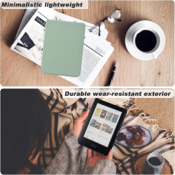 DMluna Étui Slimshell pour Kobo Clara Colour/BW/ 2E, Tolino Shine Colour/Shine 5/4, Coque de Protection Magnétique avec Fonction