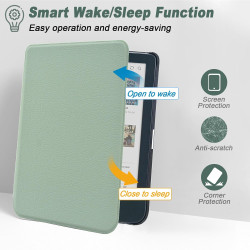 DMluna Étui Slimshell pour Kobo Clara Colour/BW/ 2E, Tolino Shine Colour/Shine 5/4, Coque de Protection Magnétique avec Fonction