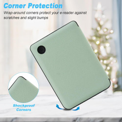 DMluna Étui Slimshell pour Kobo Clara Colour/BW/ 2E, Tolino Shine Colour/Shine 5/4, Coque de Protection Magnétique avec Fonction