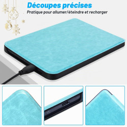 DMluna Étui Slimshell pour Kobo Clara Colour/BW/ 2E, Tolino Shine Colour/Shine 5/4, Coque de Protection Magnétique avec Fonction