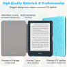 DMluna Étui Slimshell pour Kobo Clara Colour/BW/ 2E, Tolino Shine Colour/Shine 5/4, Coque de Protection Magnétique avec Fonction