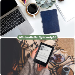 DMluna Étui Slimshell pour Kobo Clara Colour/ BW/ 2E, Tolino Shine Colour/Shine 5/4, Coque de Protection Magnétique avec Fonctio
