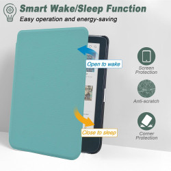 DMluna Étui Slimshell pour Kobo Clara Colour/BW/ 2E, Tolino Shine Colour/Shine 5/4, Coque de Protection Magnétique avec Fonction