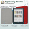 DMluna Étui Slimshell pour Kobo Clara Colour/BW/ 2E, Tolino Shine Colour/Shine 5/4, Coque de Protection Magnétique avec Fonction