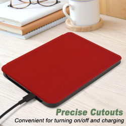 DMluna Étui Slimshell pour Kobo Clara Colour/BW/ 2E, Tolino Shine Colour/Shine 5/4, Coque de Protection Magnétique avec Fonction