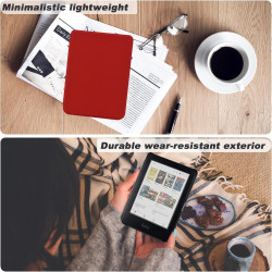 DMluna Étui Slimshell pour Kobo Clara Colour/BW/ 2E, Tolino Shine Colour/Shine 5/4, Coque de Protection Magnétique avec Fonction