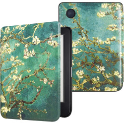 DMluna Étui Slimshell pour Kobo Clara Colour/BW/ 2E, Tolino Shine Colour/Shine 5/4, Coque de Protection Magnétique avec Fonction