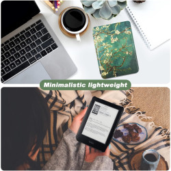 DMluna Étui Slimshell pour Kobo Clara Colour/BW/ 2E, Tolino Shine Colour/Shine 5/4, Coque de Protection Magnétique avec Fonction