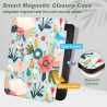DMluna Étui Slimshell pour Kobo Clara Colour/ BW/ 2E, Tolino Shine Colour/Shine 5/4, Coque de Protection Magnétique avec Fonctio