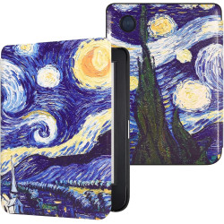 DMluna Étui Slimshell pour Kobo Clara Colour/BW/ 2E, Tolino Shine Colour/Shine 5/4, Coque de Protection Magnétique avec Fonction