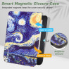 DMluna Étui Slimshell pour Kobo Clara Colour/BW/ 2E, Tolino Shine Colour/Shine 5/4, Coque de Protection Magnétique avec Fonction