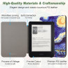 DMluna Étui Slimshell pour Kobo Clara Colour/BW/ 2E, Tolino Shine Colour/Shine 5/4, Coque de Protection Magnétique avec Fonction