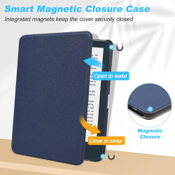 DMluna Étui Slimshell pour Kobo Clara Colour/BW/ 2E, Tolino Shine Colour/Shine 5/4, Coque de Protection Magnétique avec Fonction