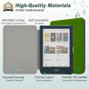 DMluna Étui Slimshell pour Kobo Clara Colour/BW/ 2E, Tolino Shine Colour/Shine 5/4, Coque de Protection Magnétique avec Fonction