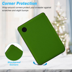 DMluna Étui Slimshell pour Kobo Clara Colour/BW/ 2E, Tolino Shine Colour/Shine 5/4, Coque de Protection Magnétique avec Fonction