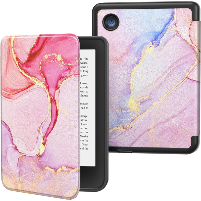 MoKo Coque pour Kobo Clara BW/Clara Colour 6" 2024/Clara 2E 6 Pouces 2022, Étui de Protection Souple TPU Ultra-Mince et Léger An