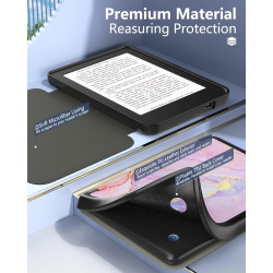 MoKo Coque pour Kobo Clara BW/Clara Colour 6" 2024/Clara 2E 6 Pouces 2022, Étui de Protection Souple TPU Ultra-Mince et Léger An