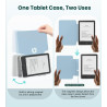 MoKo Étui Magnétique Détachable pour Le Tout Nouveau Kindle(11e Génération 2024/2022) 6 Pouces, Coque Légère et Résistante aux R