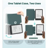 MoKo Étui Magnétique Détachable pour Le Tout Nouveau Kindle(11e Génération 2024/2022) 6 Pouces, Coque Légère et Résistante aux R
