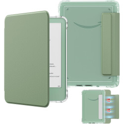 MoKo Étui Magnétique Détachable pour Le Tout Nouveau Kindle(11e Génération 2024/2022) 6 Pouces, Coque Légère et Résistante aux R