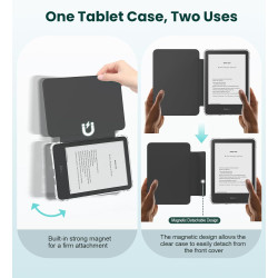 MoKo Étui Magnétique Détachable pour Le Tout Nouveau Kindle (11e Génération 2024/2022) 6 Pouces, Coque Légère et Résistante aux 