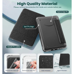 MoKo Étui Magnétique Détachable pour Le Tout Nouveau Kindle (11e Génération 2024/2022) 6 Pouces, Coque Légère et Résistante aux 