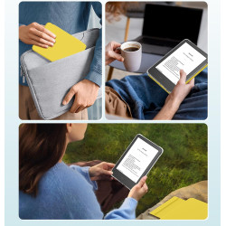MoKo Étui Magnétique Détachable pour Le Tout Nouveau Kindle(11e Génération 2024/2022) 6 Pouces, Coque Légère et Résistante aux R
