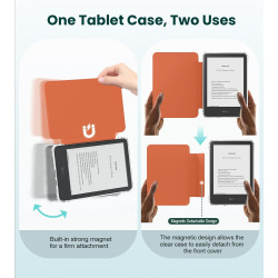 Moko étui magnétique détachable pour le tout nouveau kindle(11e génération 2024/2022) 6 pouces, coque légère et résistante aux r