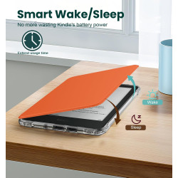 Moko étui magnétique détachable pour le tout nouveau kindle(11e génération 2024/2022) 6 pouces, coque légère et résistante aux r