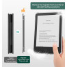 MoKo Étui Magnétique Détachable pour Le Tout Nouveau Kindle(11e Génération 2024/2022) 6 Pouces, Coque Légère et Résistante aux R